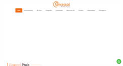 Desktop Screenshot of girassolpraiahotel.com.br