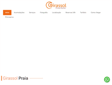 Tablet Screenshot of girassolpraiahotel.com.br